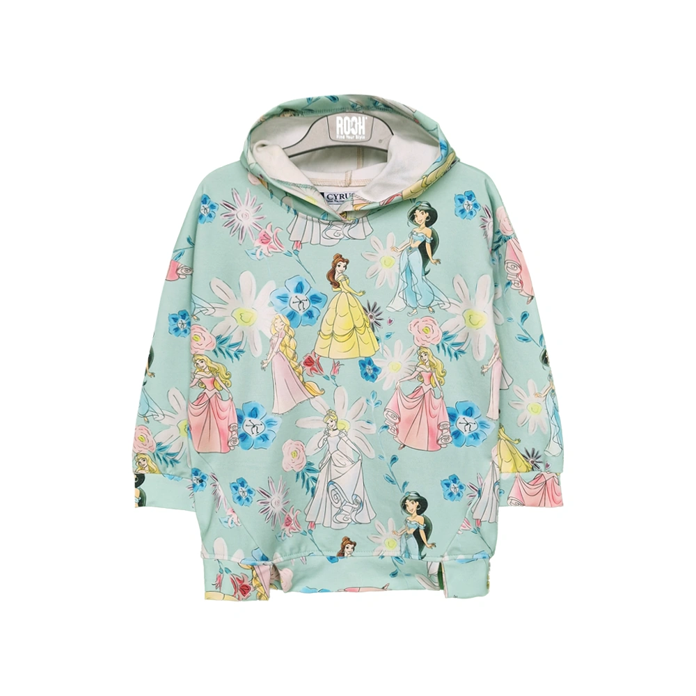 اطلاعات سایزبندی هودی و شلوار طرح کارتونی دخترانه