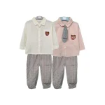 شومیز و شلوار طرح خرس کوچولو دخترانه