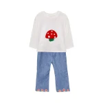 سه تیکه طرح توت فرنگی دخترانه