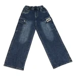 شلوار جین بغل جیبدار دخترانه