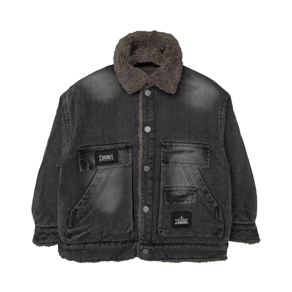 کاپشن جین یقه خزدار پسرانه