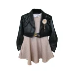 کت چرم و سارافون نوزاد دختر