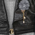 کت چرم و سارافون نوزاد دختر