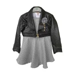 کت چرم و سارافون نوزاد دختر