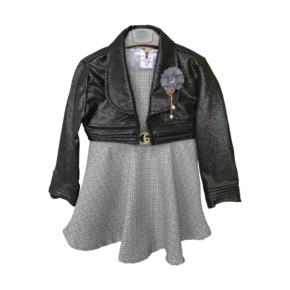 کت چرم و سارافون نوزاد دختر