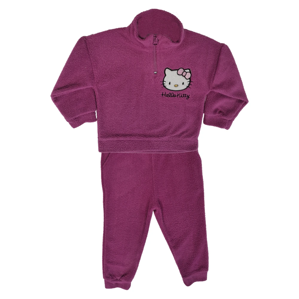 بلوز یقه زیپ دار و شلوار دخترانه