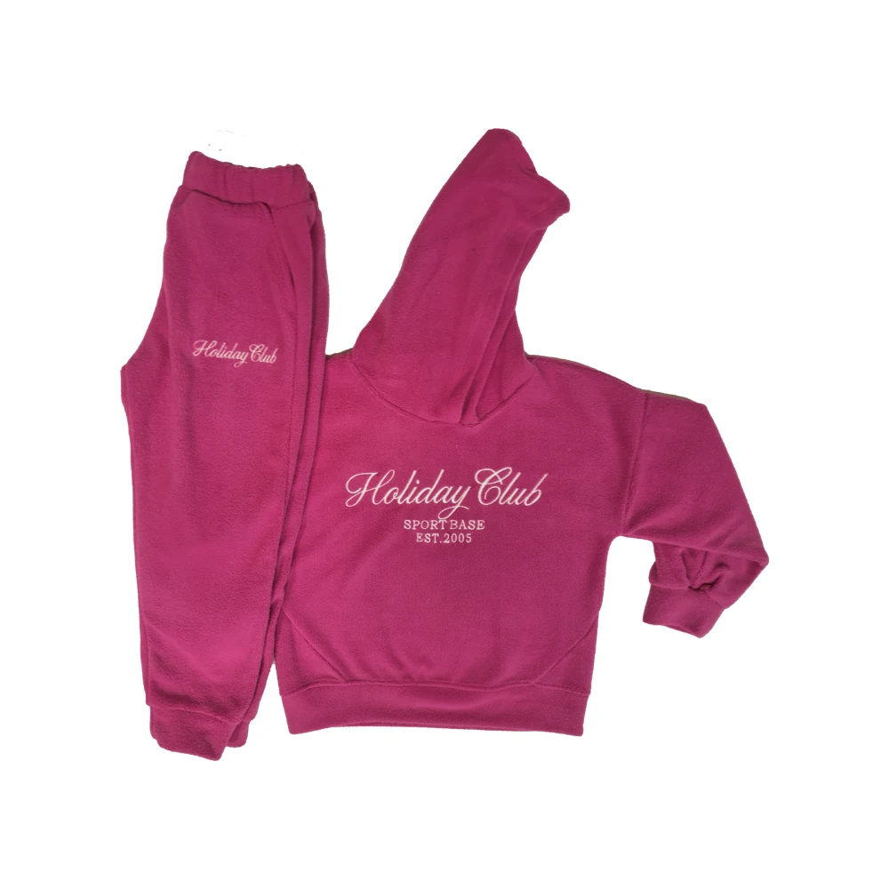 هودی و شلوار طرح Holiday Club دخترانه