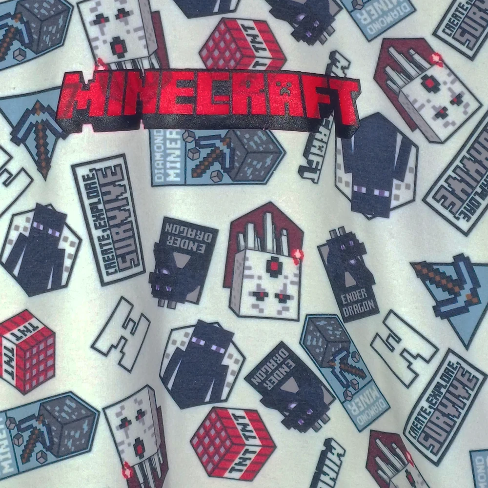 اطلاعات سایزبندی بلوز طرح Minecraft پسرانه