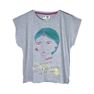 تیشرت و شلوارک طرح صورت دخترانه (13 تا 17 سال) کد 629271-629278