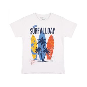 تیشرت طرح  Surf all day پسرانه (5 تا 9 سال) کد 630403