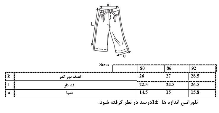 اطلاعات سایزبندی شلوارک طرح هلی کوپتر پسرانه