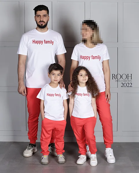 تیشرت و شلوار Happy Family مردانه ست خانواده