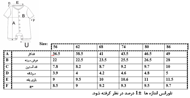 اطلاعات سایزبندی سرهمی طرح موتور نوزاد پسر