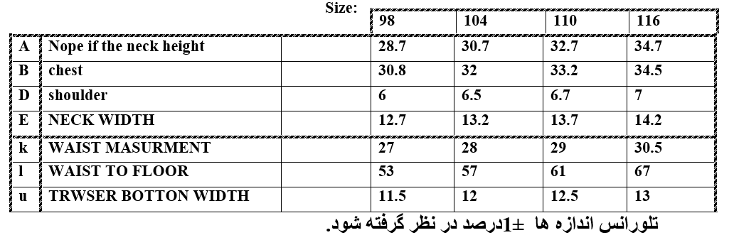 سایزبندی