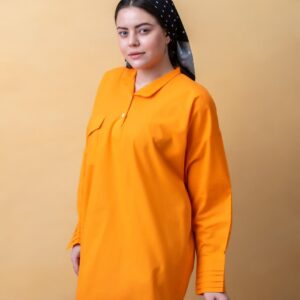 شومیز جلو بسته یقه دکمه دار زنانه (فری سایز) کد 026964