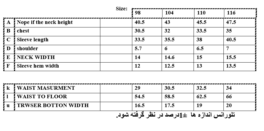 سایزبندی